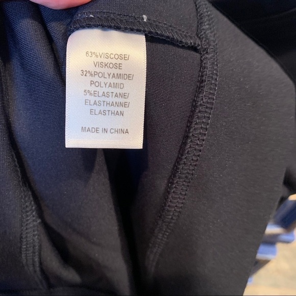 Adrianna Papell Blouse Top Black Short Sleeve Small - Picture 4 of 4